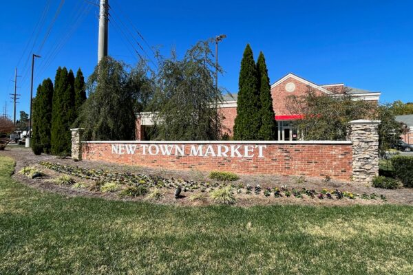 New Town Market Sign